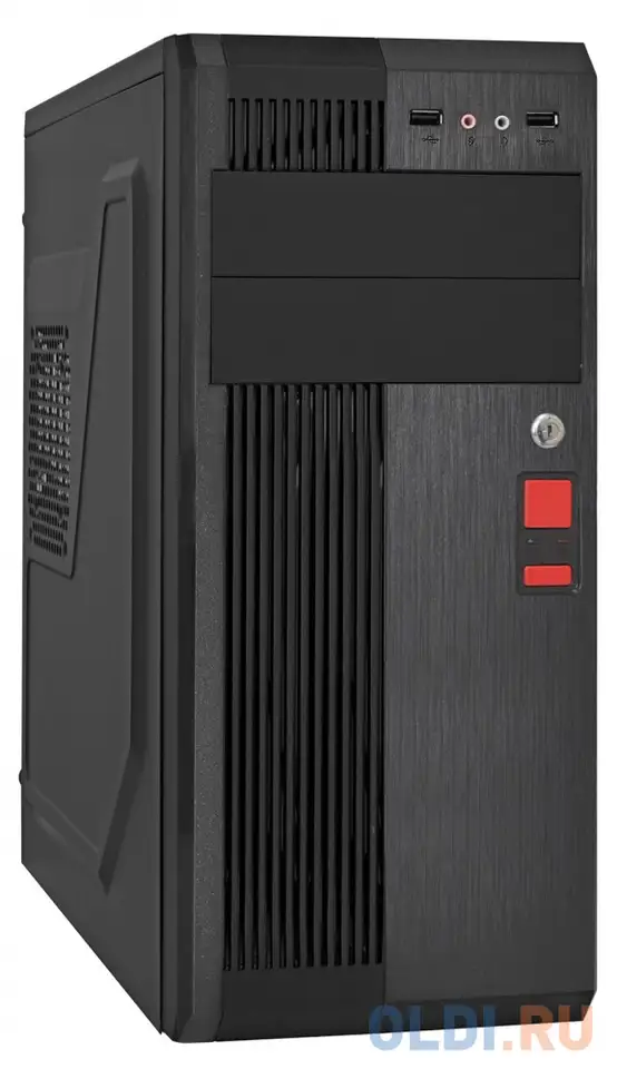 Корпус atx exegate un-605b 400 вт чёрный ex283221rus, фотография 1