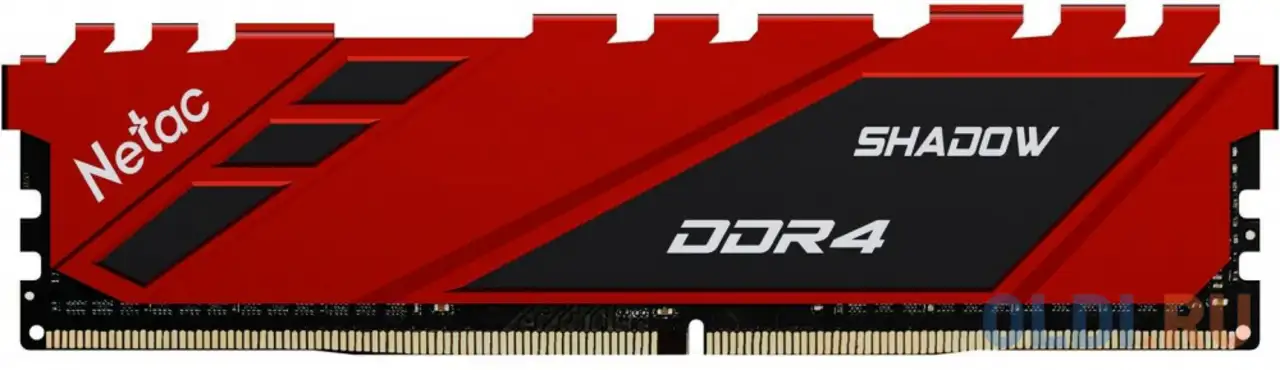 Оперативная память для компьютера netac shadow dimm 16gb ddr4 3200 mhz, фотография 1