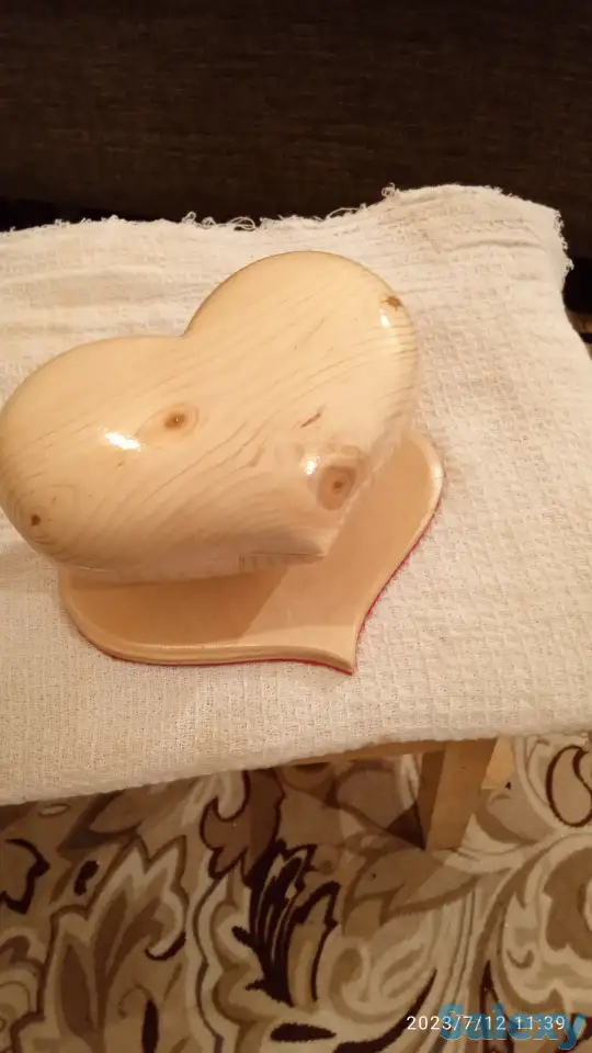 Шкатулка сердечко из дерева., фотография 6