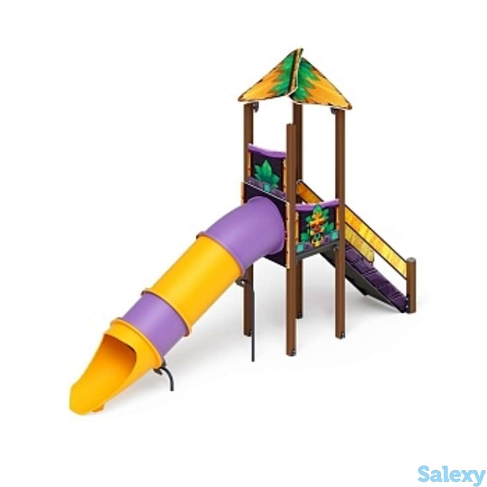 Горка волшебный город (майя) - ио 44.19.01-01 - тоннельная прямая н=1500, фотография 1