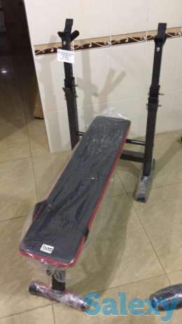 Многофункциональная складная скамья для штанги и гантелей брусья, фотография 4