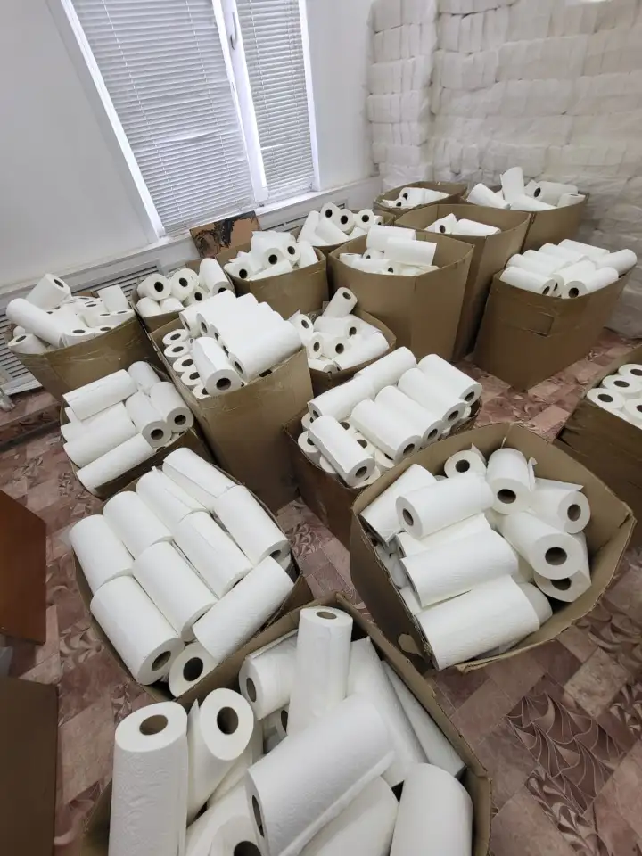 Бумажные салфетки рулон бумажные полотенца, фотография 4