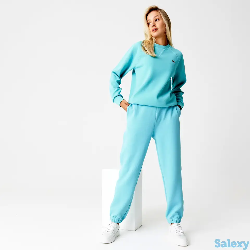 Женские спортивные штаны lacoste из хлопка, фотография 1