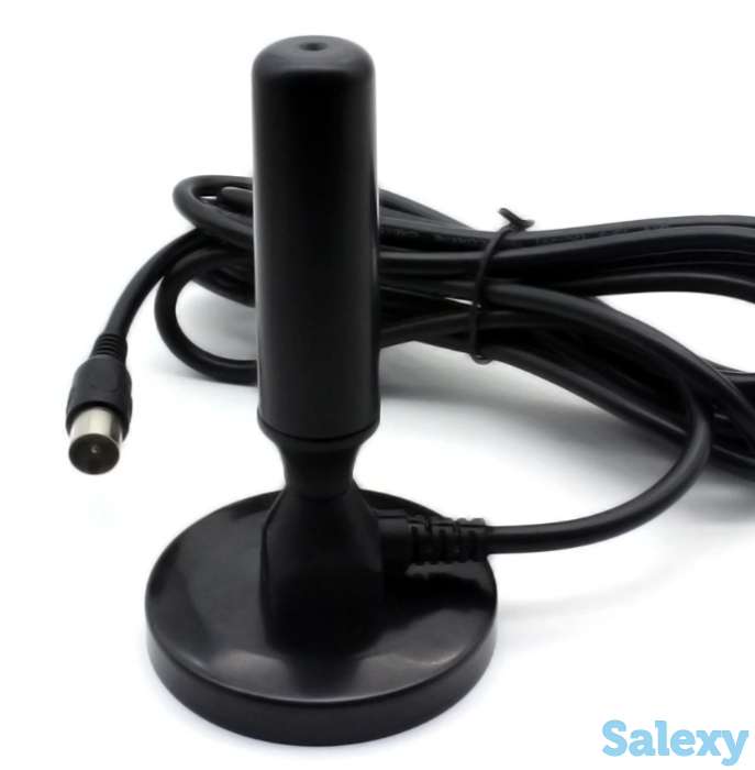 Продам комнатную DVB-T/FM/DVB-T2 ТВ антенну на магнитном держателе, OTAU DVB-T2, фотография 1