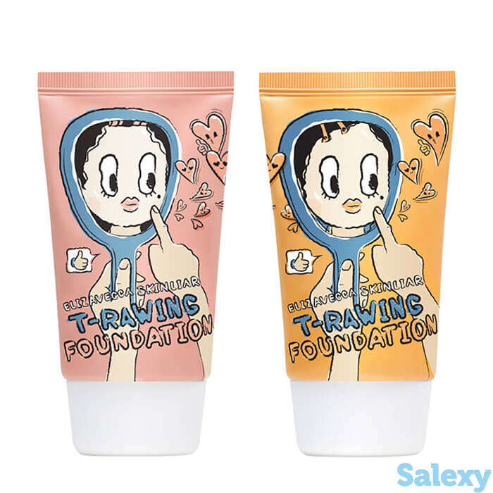 Тональный крем elizavecca skin liar t-rawing foundation, цвет #9 light beige | светлый бежевый, фотография 1