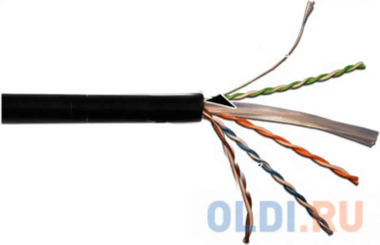 Кабель информационный lanmaster lan-6eutp-out кат.6 u/utp не экранированный 4x2x23awg pe 305м, фотография 1