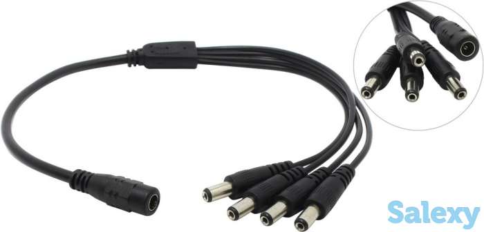 Продам разветвитель питания - паучок для камер видеонаблюдения 1 вход - 4 выхода, фотография 1