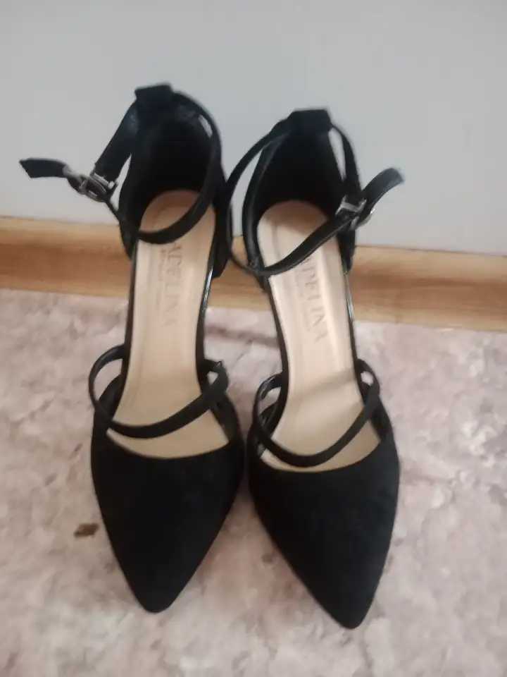 Туфли Лодочки на 8см шпильке красивое черного цвета 36размер, фотография 1