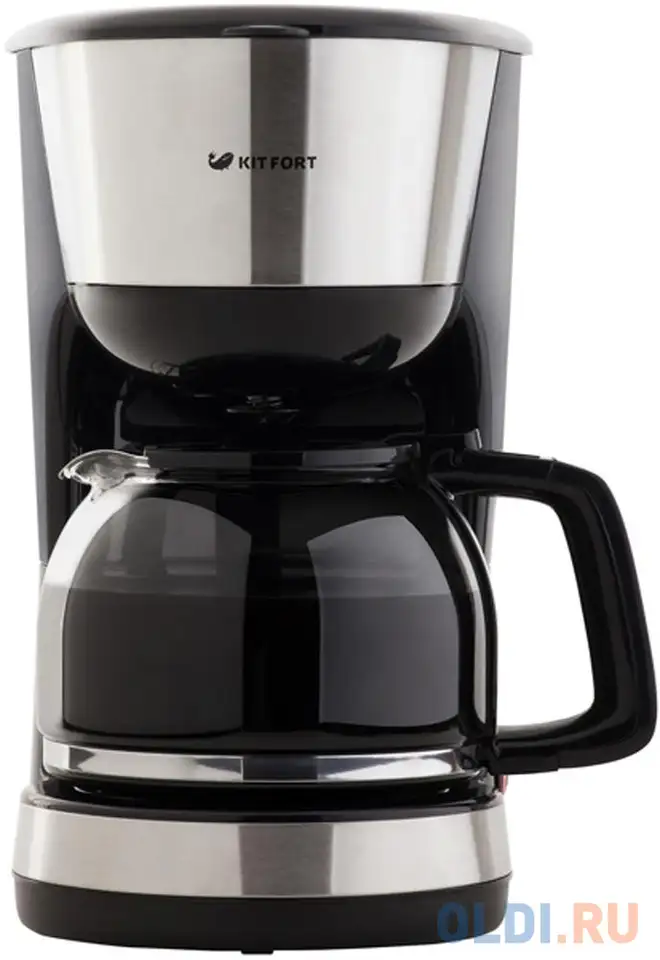 Кофеварка kitfort kt-715 1000 вт черный, фотография 1
