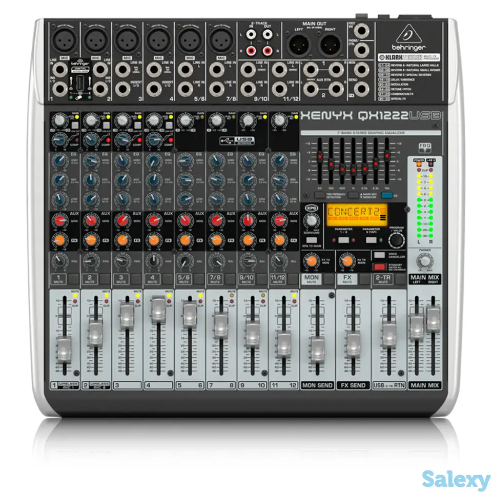 Микшерный пульт behringer xenyx qx1222usb, фотография 1