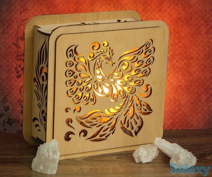 Соляная (солевая) лампа, соляной светильник, подарок девушке, ребенку, фотография 6