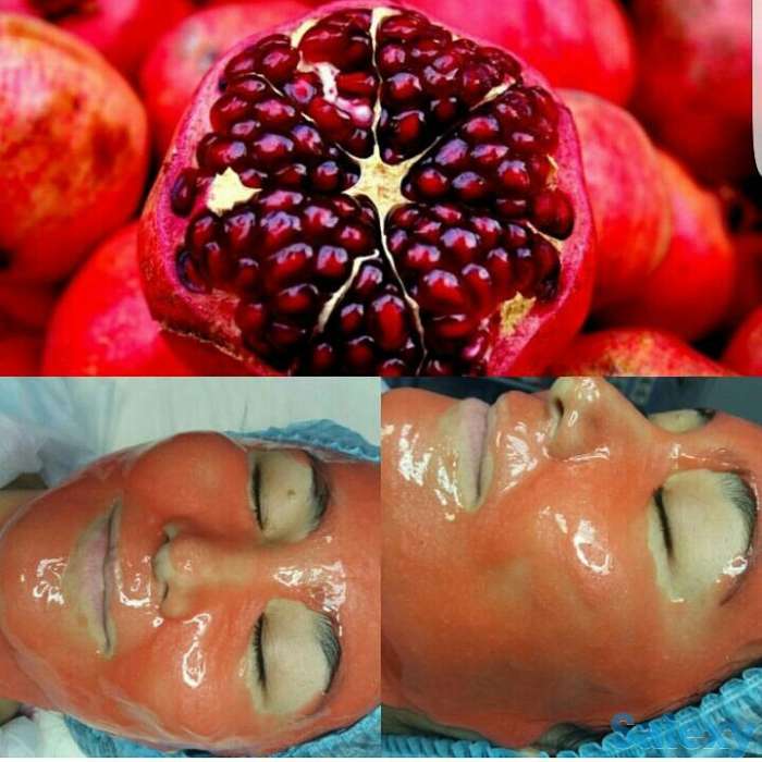 Альгинатная маска премиум с гранатом (гель + коллаген) 1000 мл+100 гр, фотография 2