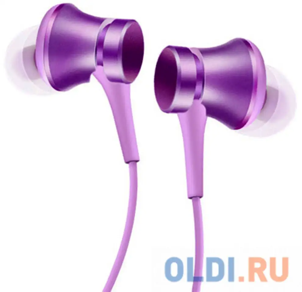 Наушники xiaomi mi in-ear headfones basic пурпурный zbw4357ty, фотография 1