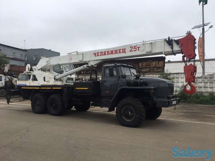 Автокран «Челябинец» 25т. на шасси Урал 6х6, фотография 1