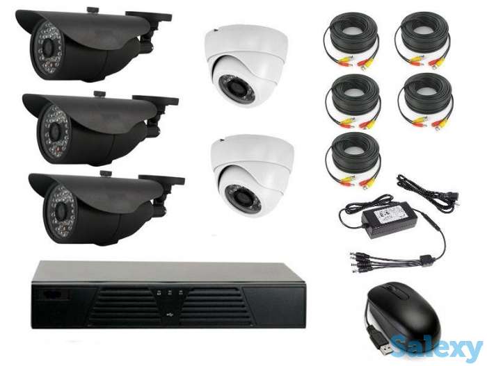 Продам комплект готового видеонаблюдения на 5 камер (Камеры высокого разрешения AHD 2.0mp), фотография 1