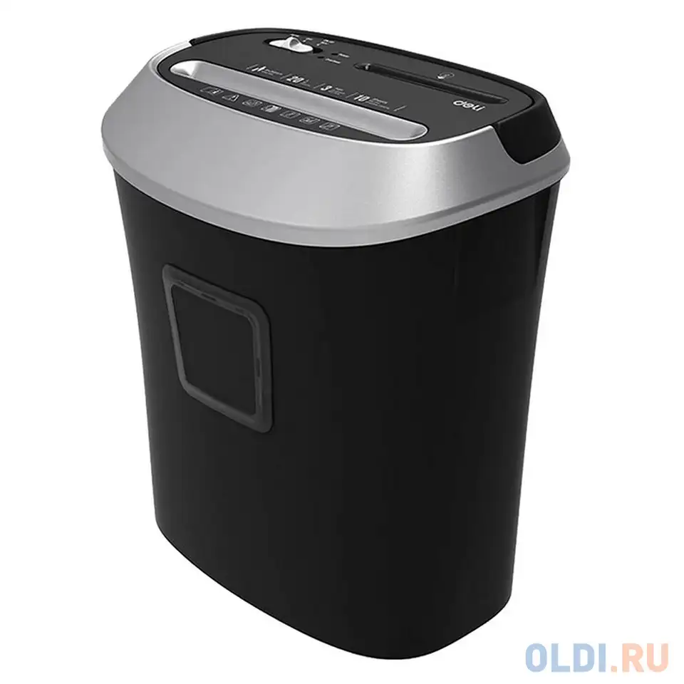 Уничтожитель бумаг deli e9948, p-4, 5х38, 10 лист. одновременно, 20л, фотография 1