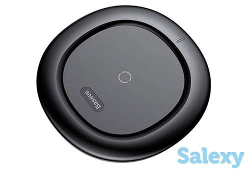 Беспроводное зарядное устройство baseus ufo desktop wireless charger. черный, фотография 2