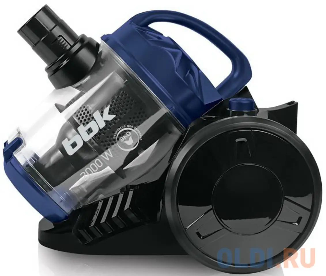 Пылесос bbk bv1503 сухая уборка чёрный синий, фотография 1