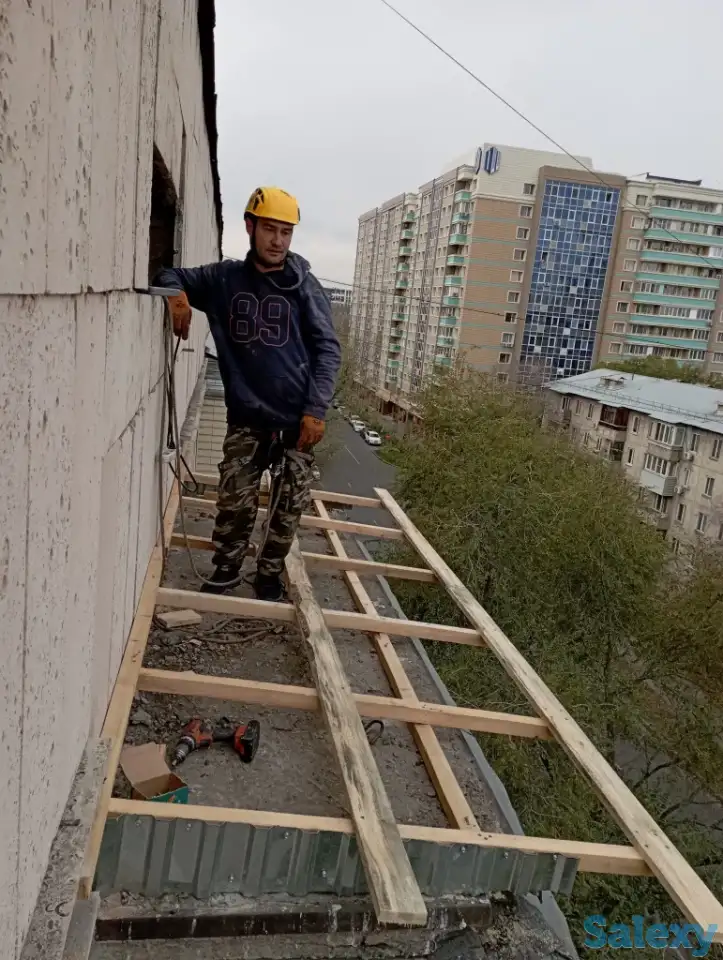 Козырьки, отливы, гидроизоляция, альпинисты, фотография 5