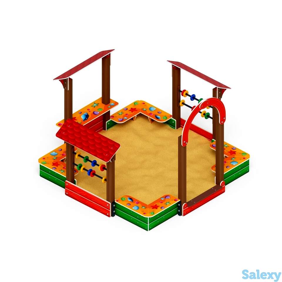 Песочный дворик теремок ио 6.01.04-01, фотография 1