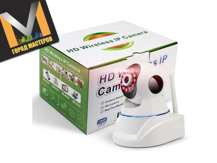Беспроводная поворотная IP-камера со встроенной памятью, фотография 1