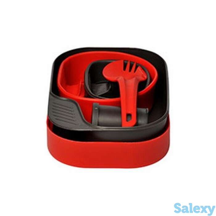 Набор посуды wildo camp-a-box complete red, фотография 1