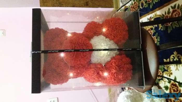 Мишка из роз Тедди ко дню всех влюбленных, фотография 10