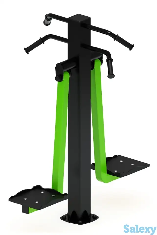 Маятник двойной (зеленый) - уличный тренажер - ст 029-12, фотография 1