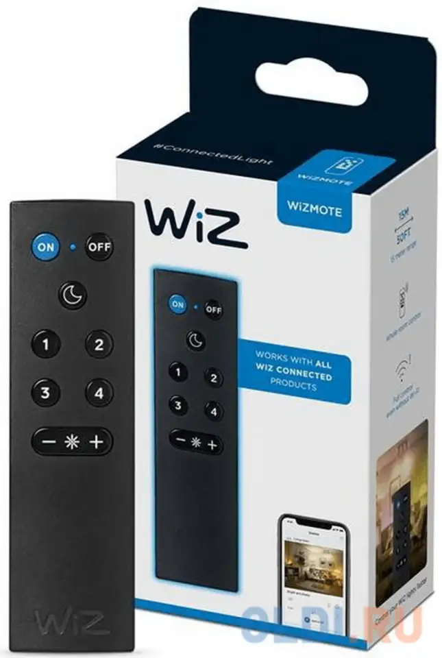 Пульт wiz remote control с батарейками, 50 000 циклов включений/выключений, фотография 1
