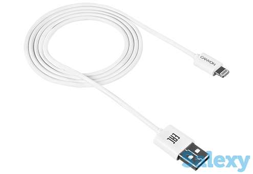 Кабель canyon lightning to usb cable 1m cne-cfi1w. белый, фотография 2