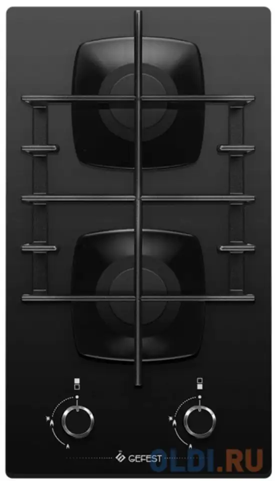 Варочная панель газовая gefest пвг 2002 черный, фотография 1