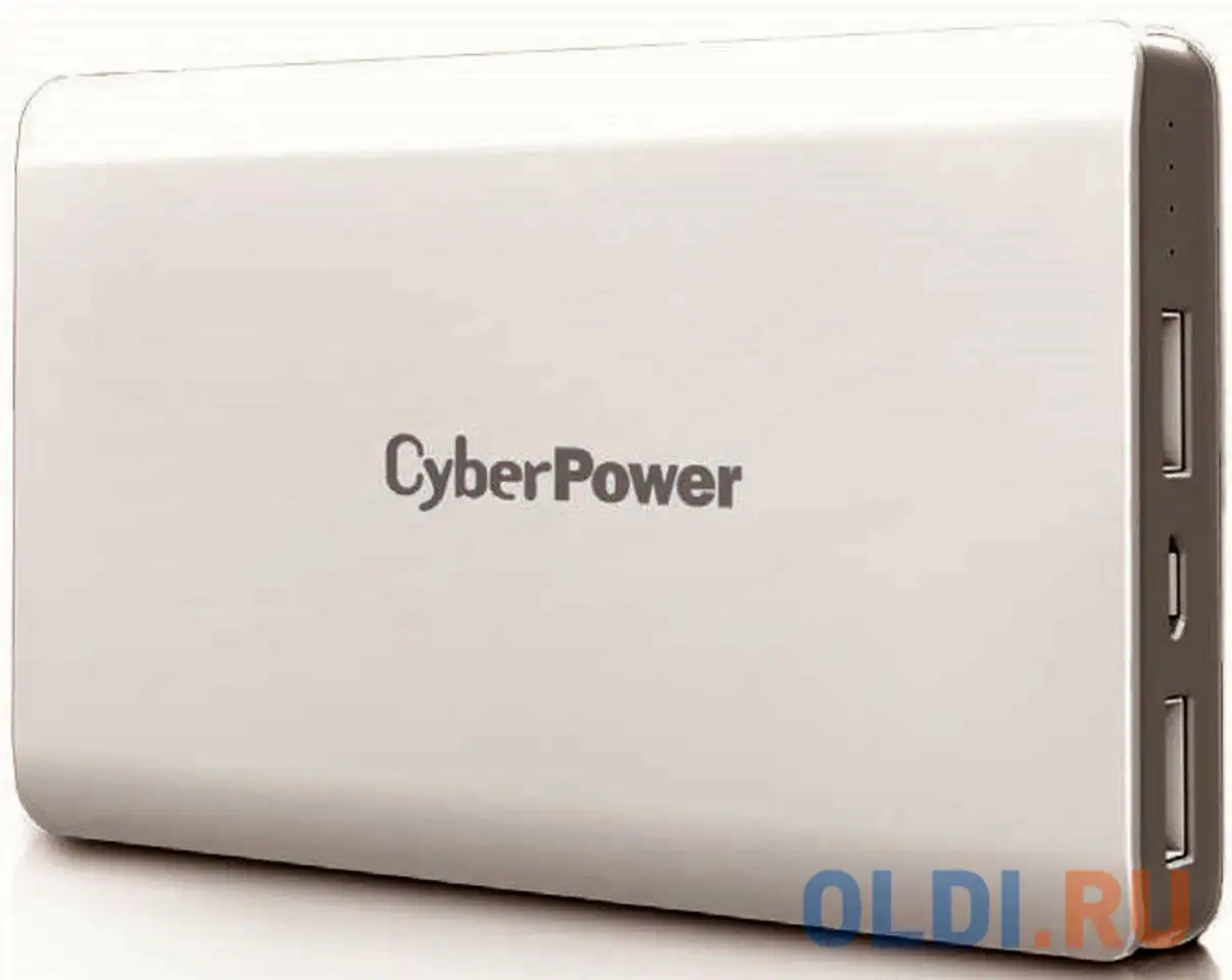 Внешний аккумулятор  cyberpower cp10000peg power bank 10000ма, белый, фотография 1