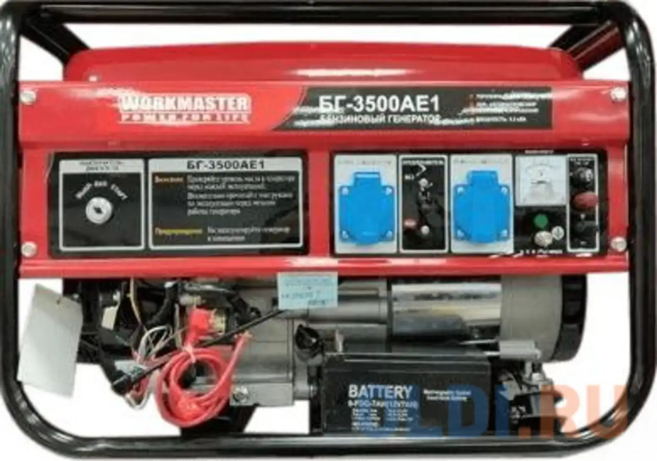 Бензиновый генератор бг-3500ае1 workmaster, фотография 1