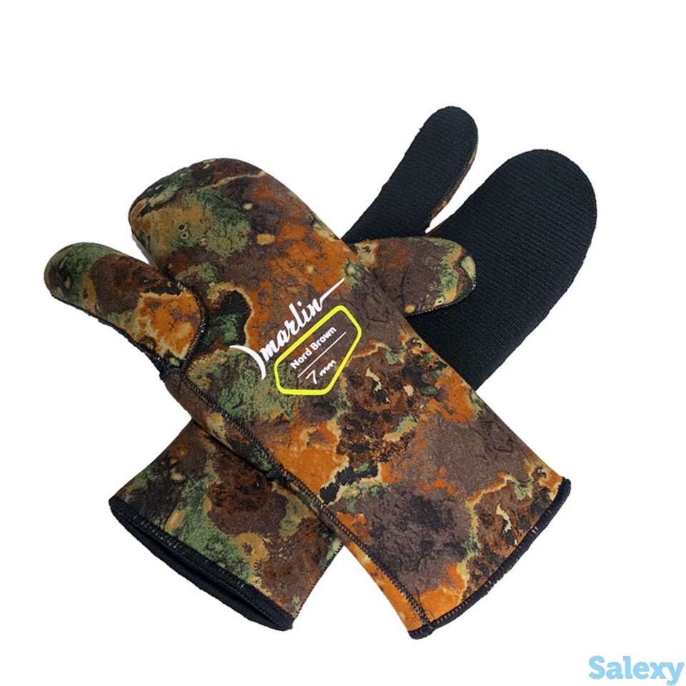 Перчатки marlin nord brown 3-х палые 7 mm, фотография 1