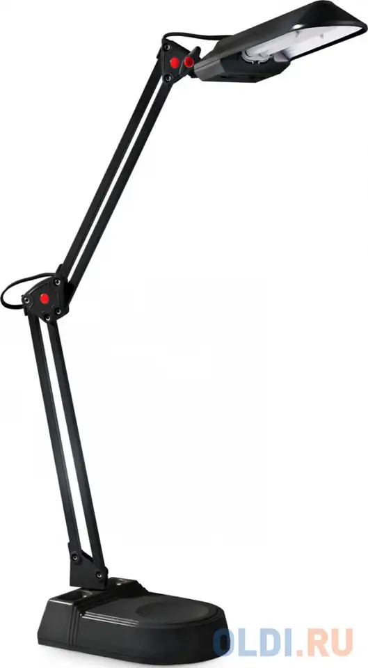 Лампа настольная camelion kd-017a с02  11w черный в к-те база+струбцина, фотография 1