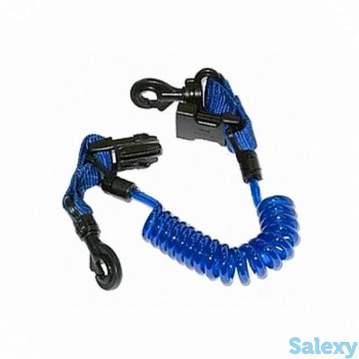 Спираль aqualung с защелкой и двумя пластиковыми карабинами, фотография 1