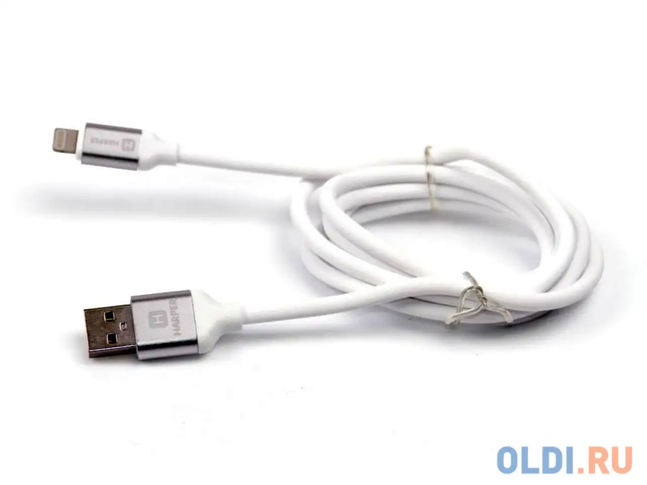Кабель lightning 1м harper sch-530 круглый белый, фотография 1