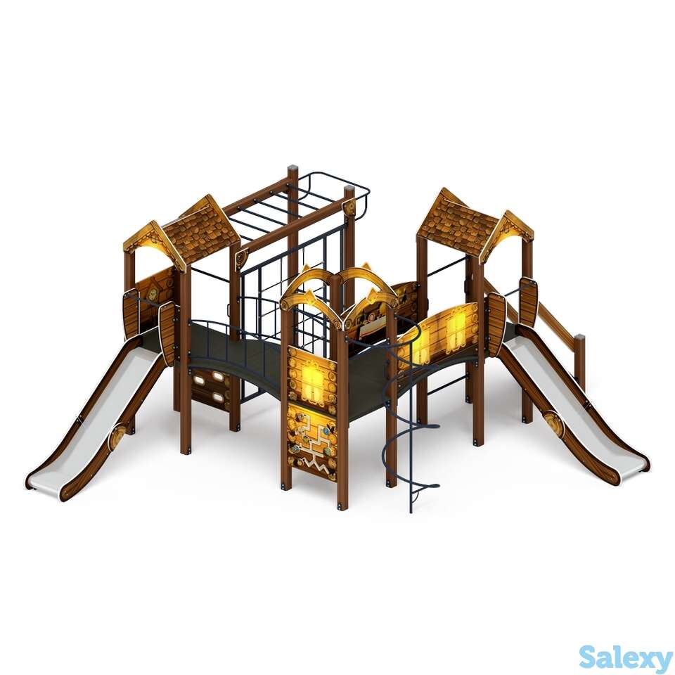 Детский игровой комплекс «городок (эко)» дик 2.01.3.01-02 h=1200, фотография 1