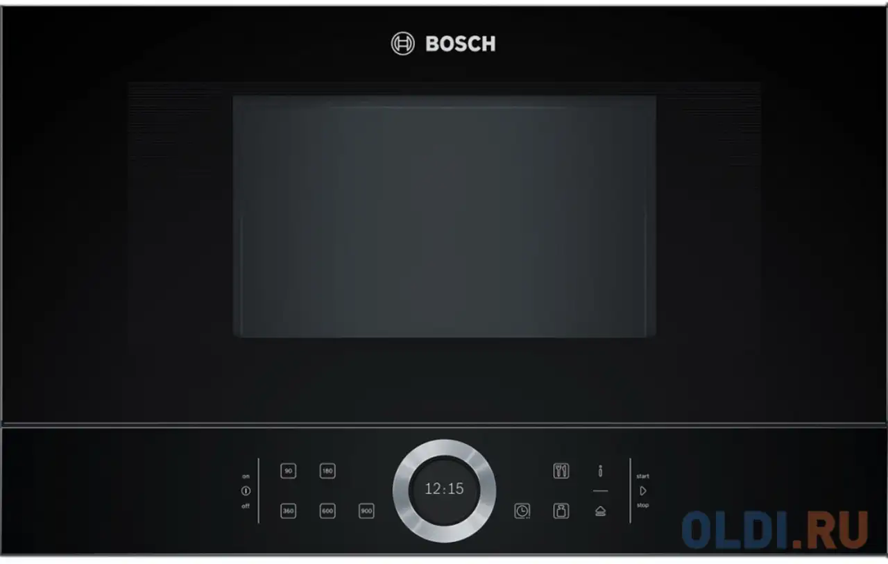 Встраиваемая микроволновая печь bosch bfl634gb1 900 вт чёрный, фотография 1