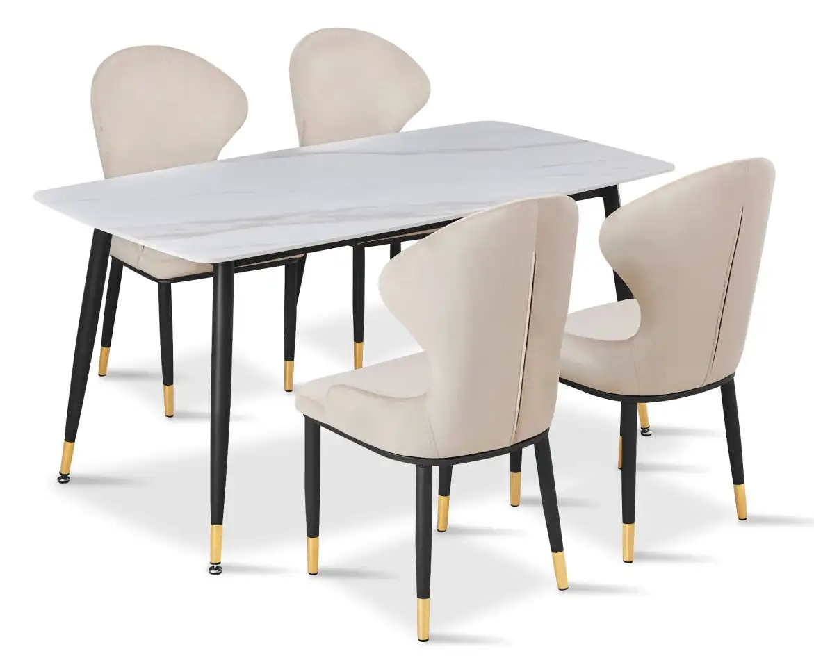 Стол обеденный Рио DT-2849.2, белый мрамор, фотография 3