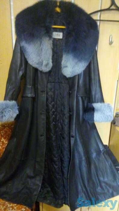 Продам кожаный плащ (осень, фотография 1