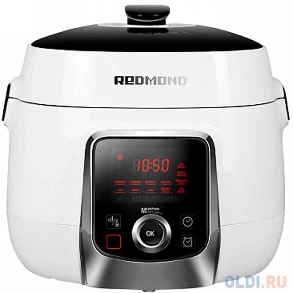 Мультиварка-скороварка redmond rmc-p470 5л 1000вт белый/черный, фотография 1