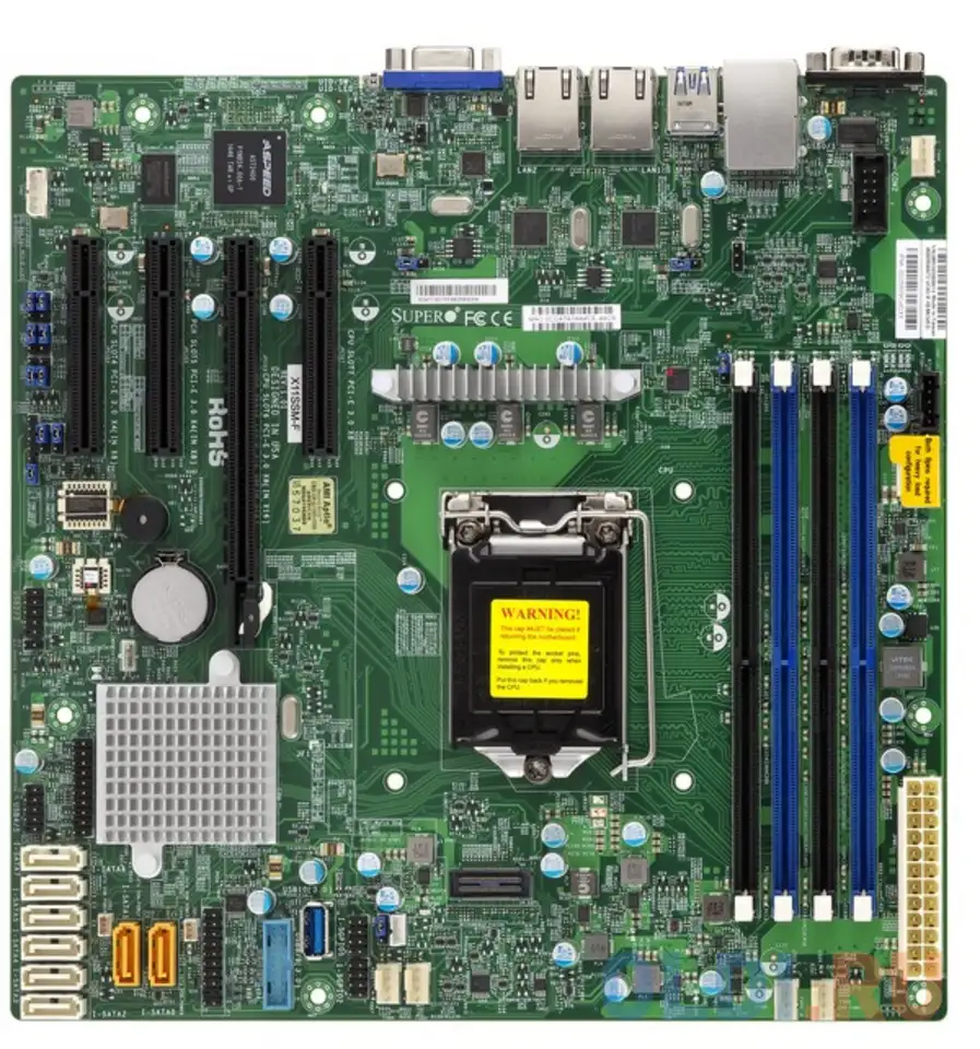 Материнская плата supermicro mbd-x11ssm-f-b socket 1151 c236 4xddr4 2xpci-e 4x 2xpci-e, фотография 1