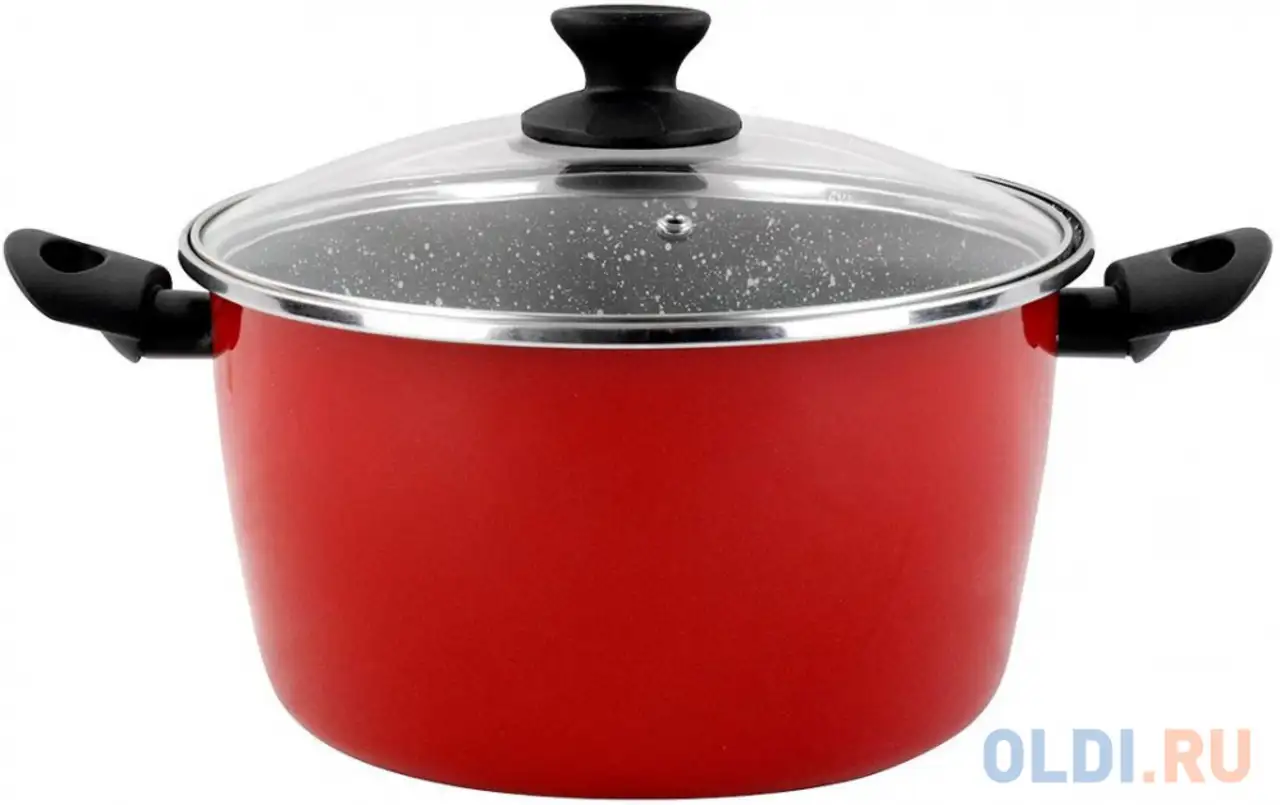 Кастрюля vitrinor cerise pierre 24 24 см 5.5 л сталь, фотография 1