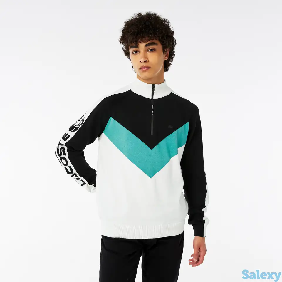 Мужской свитер lacoste regular fit на молнии, фотография 1