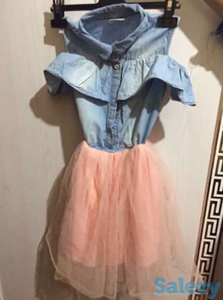 Продам платье для девочки, джинсы, шорты., фотография 1