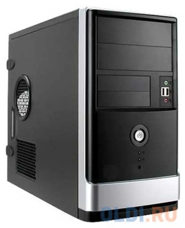 Корпус microatx inwin emr002bg 450 вт чёрный серый 6121447, фотография 1