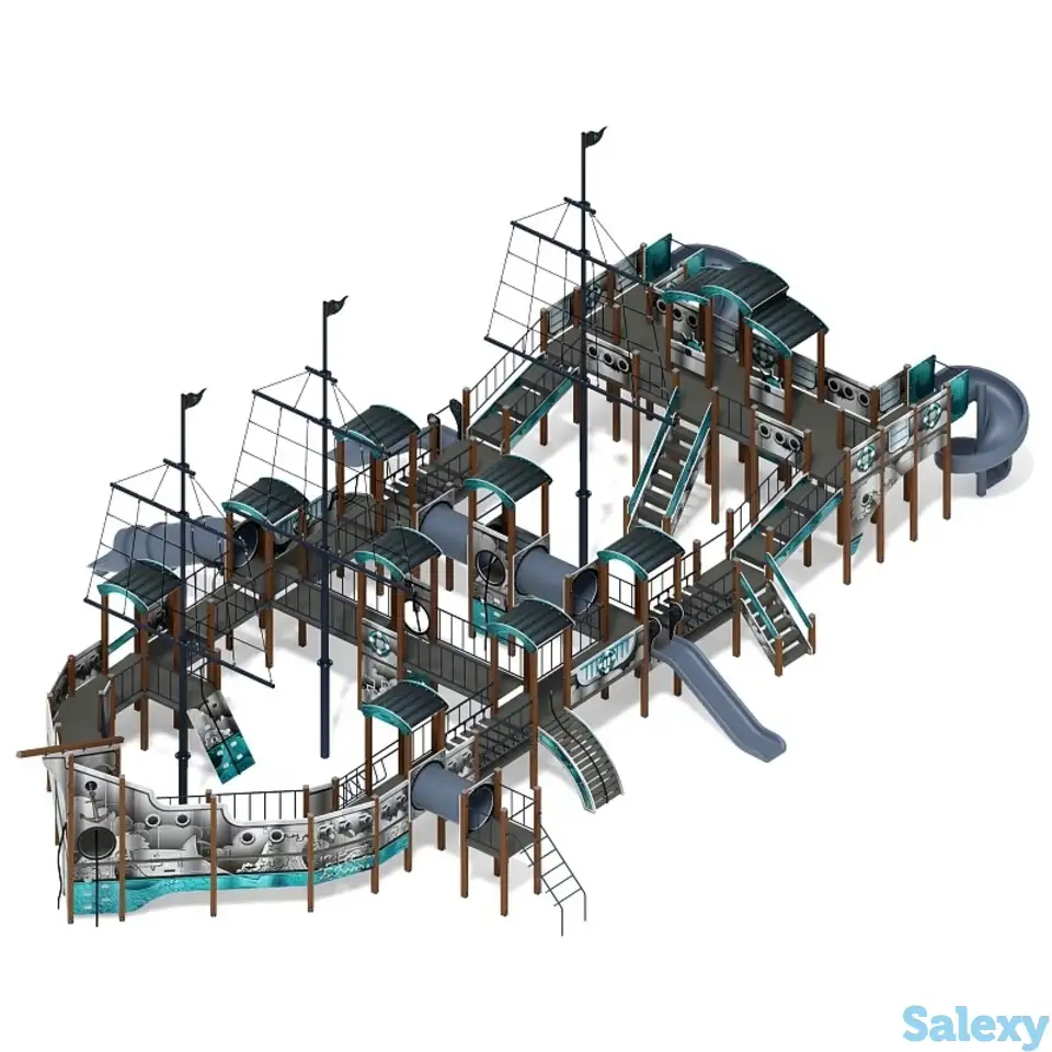 Баркентина (лагуна) - дик 2.03.3.06-12 - игровой комплекс (винтовой скат) h=1200,, фотография 1