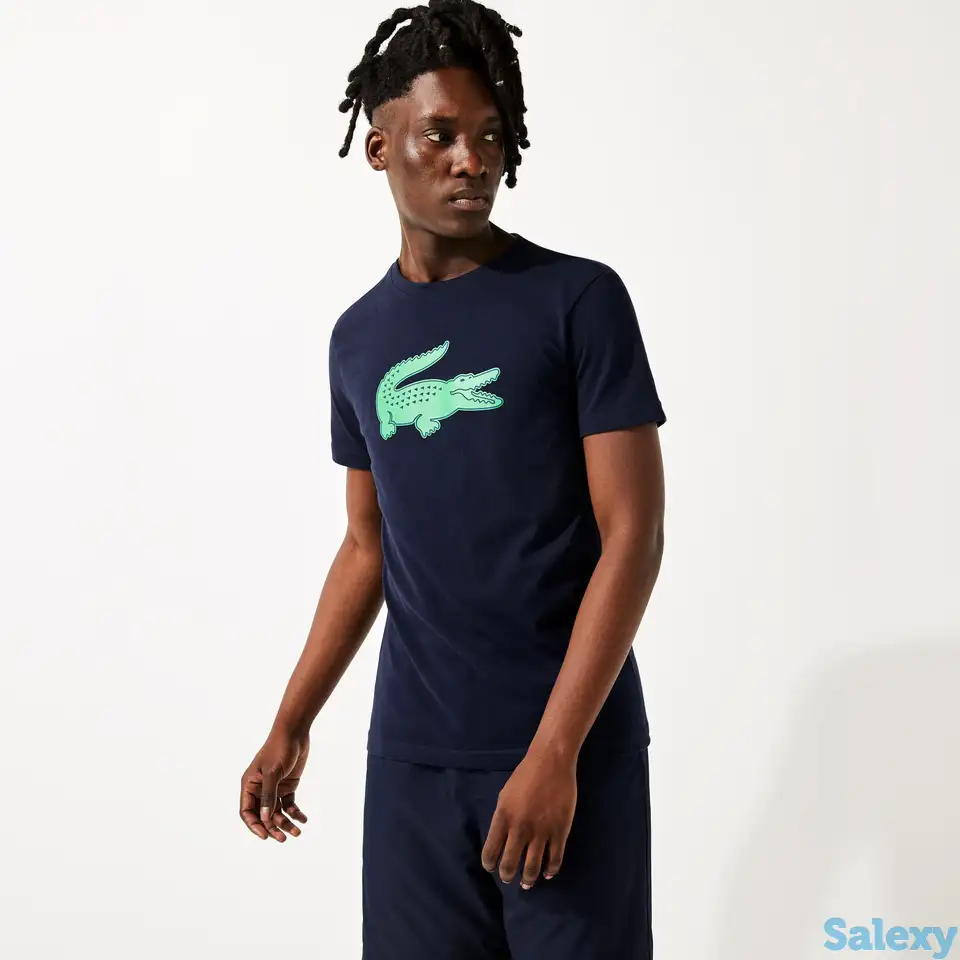 Мужская футболка lacoste  с принтом, фотография 1