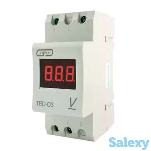 Bольтметр цифровой TED-D3 АС на din-рейку Энергия, фотография 2